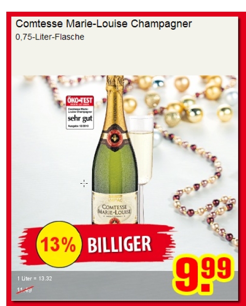 Champagner für weniger als zehn Euro